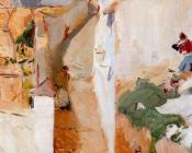 华金索罗利亚巴斯蒂达 - Street in Granada